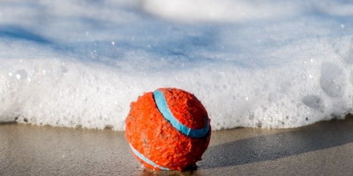 750x1334 Wallpaper Ball, beach, sea, foam 2560x1600 HD Picture, Image