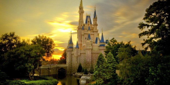 1920x1200 Pattern Lock Disneyland Florida Thomas Kinkade Castle - Disney World