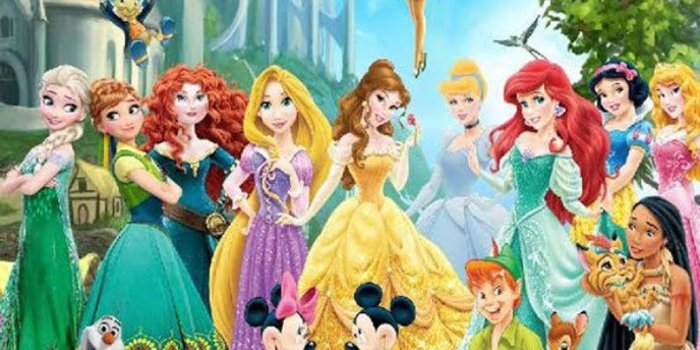 794x1240 Disney Characters 2 Wall Mural, Peter Pan, Princess, Winnie the Pooh and  Mickey Mouse Mural, Children Book and Movie Inspired Wallpaper