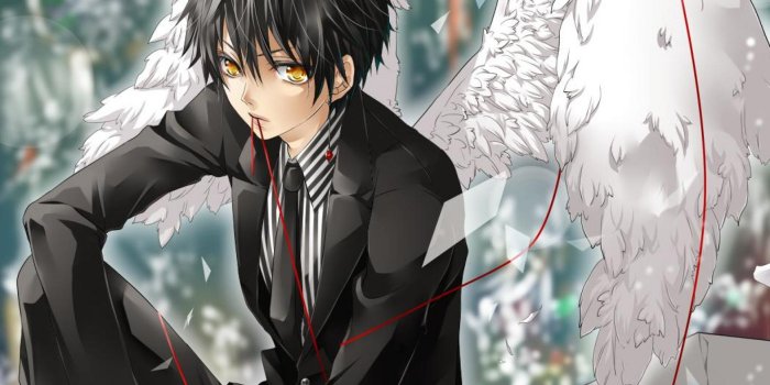 1920x1080 Anime Dark Angel Boy Wallpaper