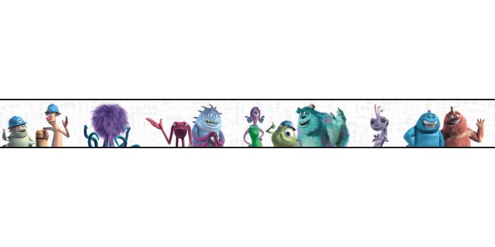 1000x1000 Walt Disney Kids Ii Monsters Inc Border - Wallpaper & Border