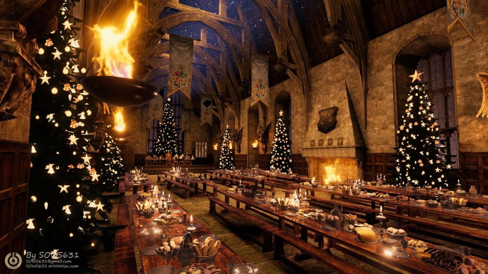 1920x1080 Hogwarts Christmas Wallpapers - Top Free Hogwarts Christmas