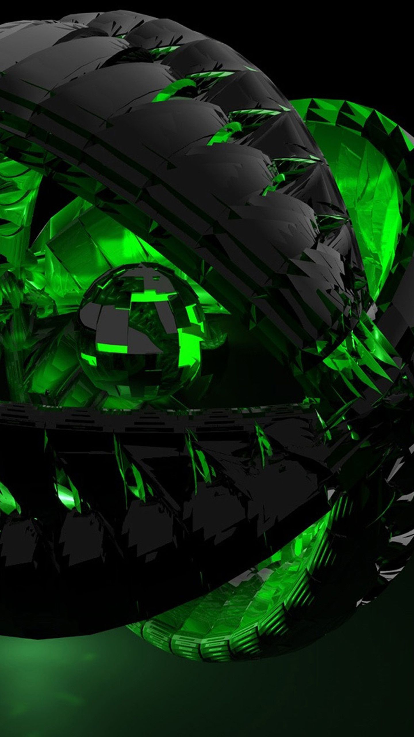 1440x2560 Black and Green Wallpaper (75+ images)