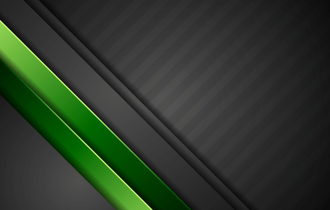 1332x850 Wallpaper green, vector, abstract, black, design, art, background