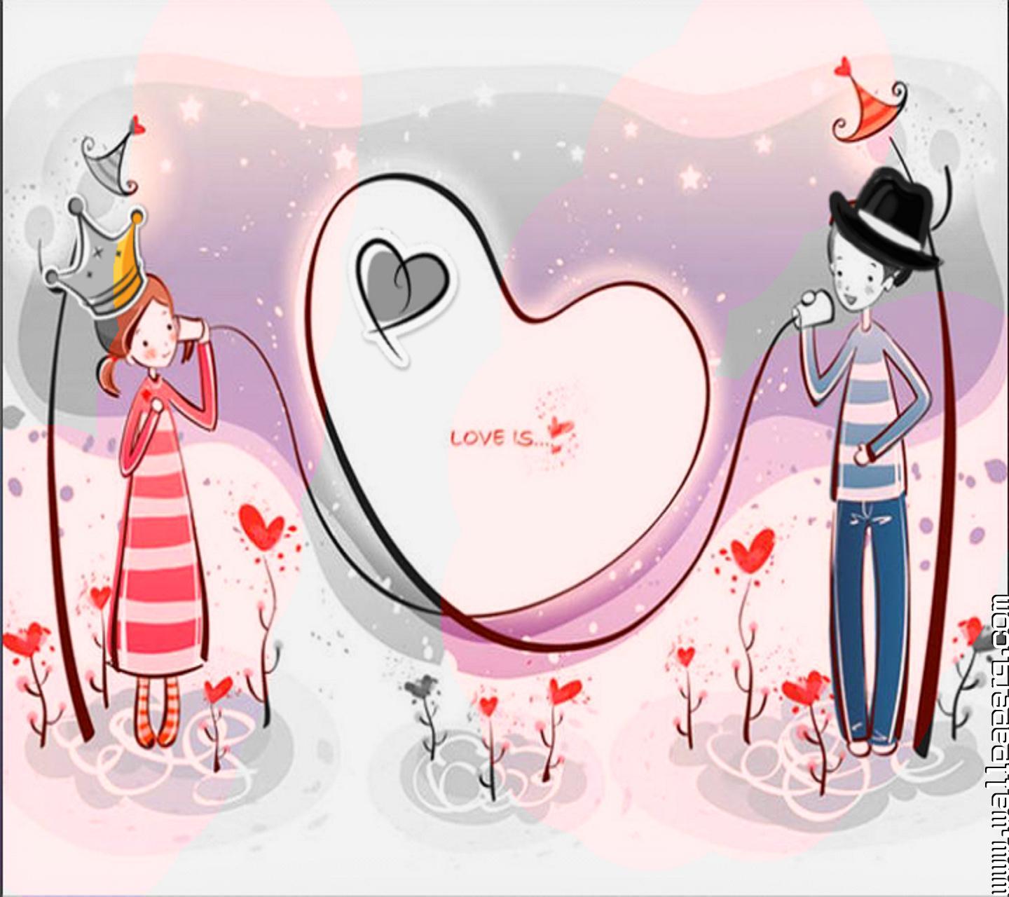 1440x1280 Download Cute couple(2) - Romantic wallpapers for your mobile cell phone