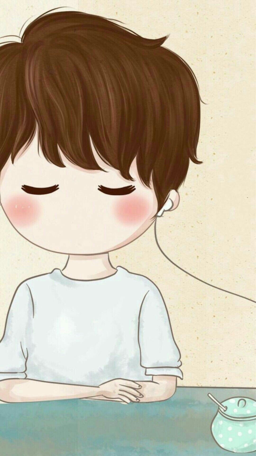 1080x1920 Cute Cartoon Couple Wallpapers For Mobile - Making-The-Web.com