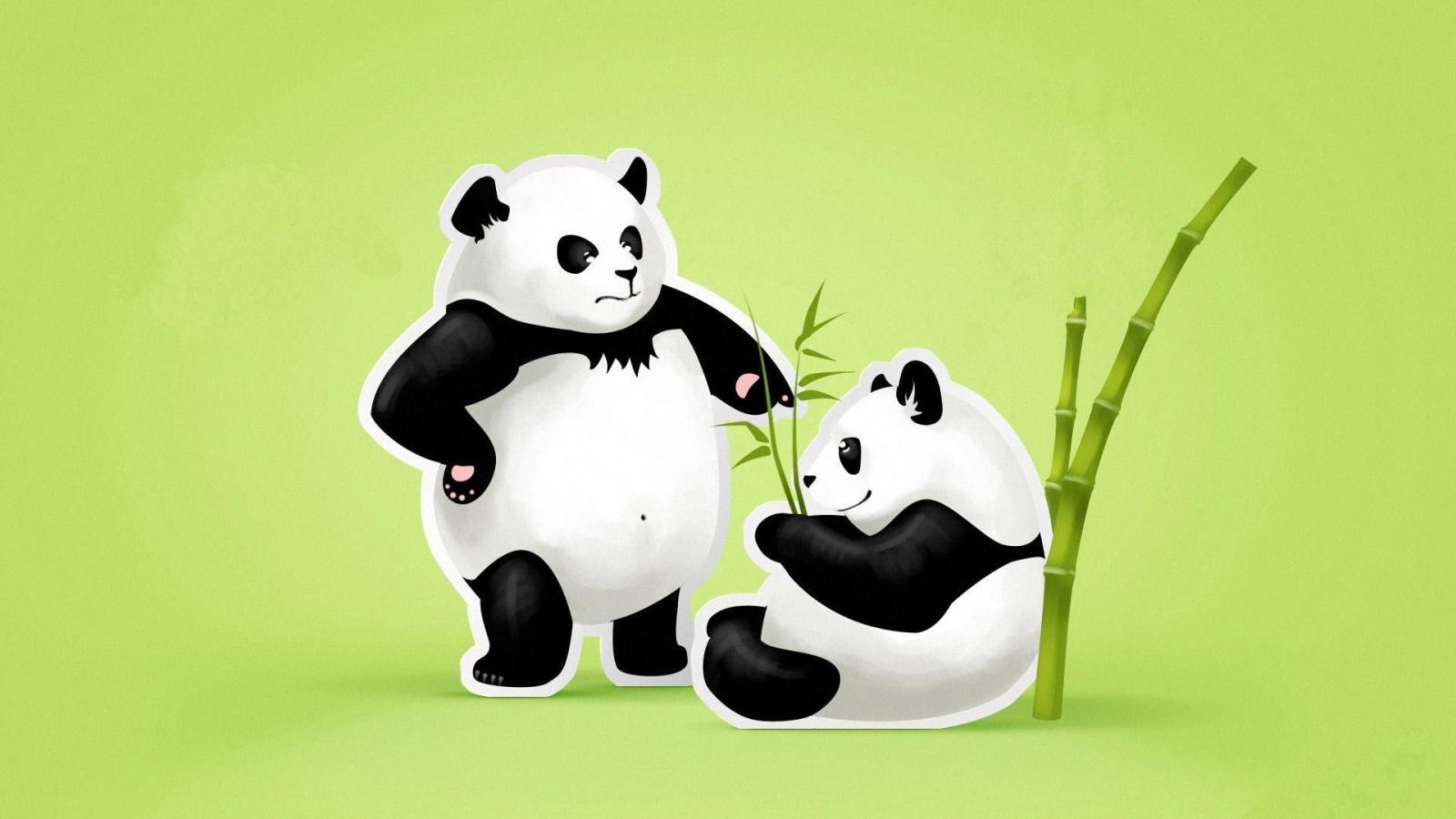 1920x1080 Cute Panda Couple Wallpaper HD | 2019 Cute Wallpapers