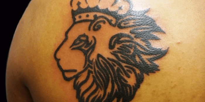1024x768 Lion Crown Tribal - Leo With Crown Tattoo (#1361906) - HD Wallpaper
