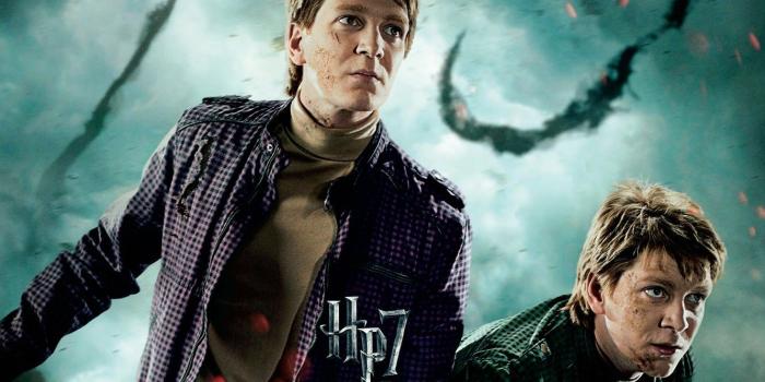 1332x850 Wallpaper look, the battle, Gemini, Harry Potter, George, Fred, the