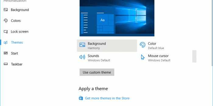 1200x1068 How to access desktop themes in Windows 10 Creators Update
