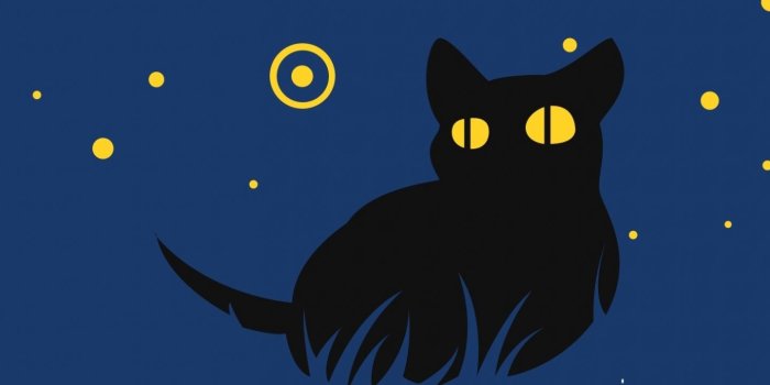 1440x2960 Download 1440x2960 wallpaper cute, black cat, minimal art, samsung