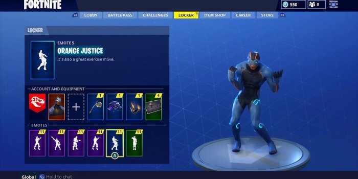1280x720 New Orange Justice Emote Dance -season 4 Battle Pass - Fortnite