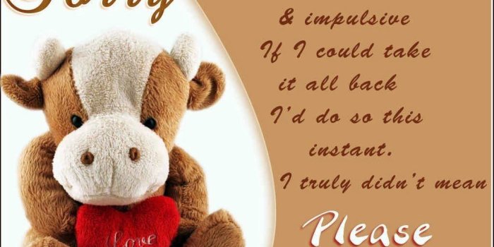 1024x768 Cute Apology Messages to a Lover with Sorry Images - iLove Messages