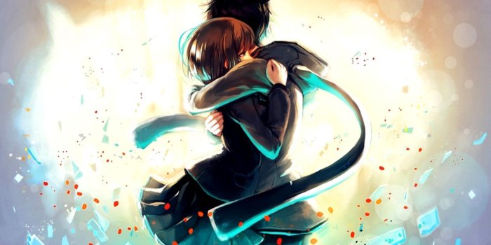 1512x987 Anime Girl Boy Hug Love Art Hd Wallpaper | Free Coloring Pages