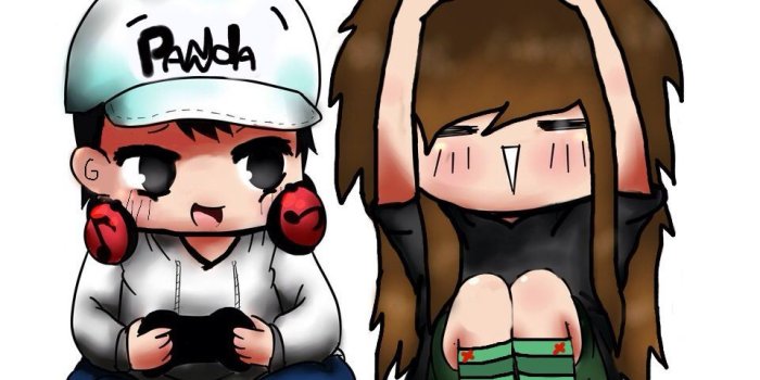 960x1152 Adorable Kawaii Gamer Couple - emo, scene, girl, boy, guy, cute