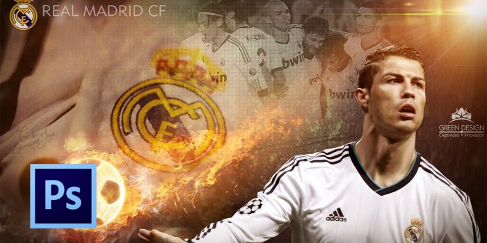 1280x720 Tutorial Photoshop | Wallpaper Real Madrid (Cristiano Ronaldo)