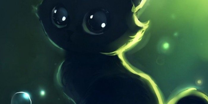 900x1600 Animals Black Cat Art mobile wallpaper - The Mobile Wallpaper