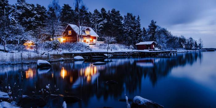 1680x1050 Winter Log Cabin | Lakeside winter cabin wallpaper 1680x1050 | Baby