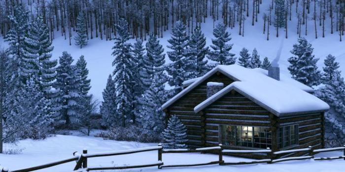 1600x1200 40+ Winter Cabin Scenes Wallpapers - Download at WallpaperBro