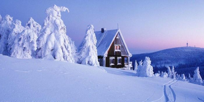 1600x1200 Log Cabin Christmas Winter Snow Scenes Wallpapers - Wallpapers Browse