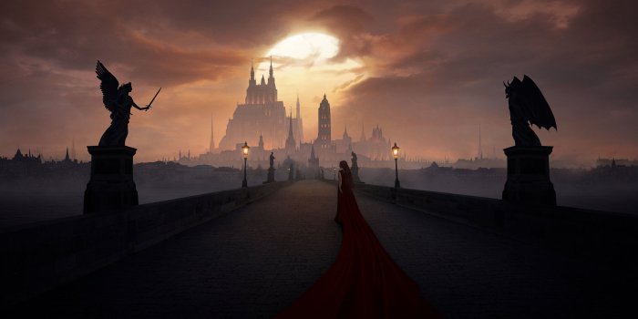 2560x1440 Of Angels and Demons · Wallpapers · GTGRAPHICS