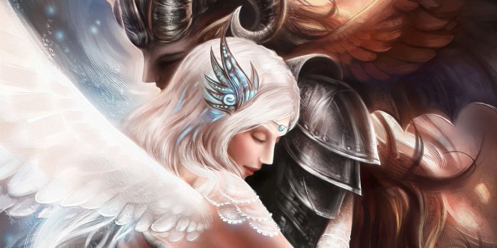 1920x1200 angel demon | Demon Angel Love Photos Images Pictures Wallpaper