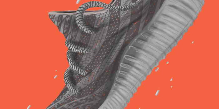 4200x4800 Sneaker Art - Yeezy - Yeezy V2 