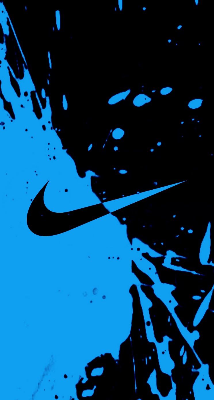 744x1392 Blue Nike Wallpaper on MarkInternational.info