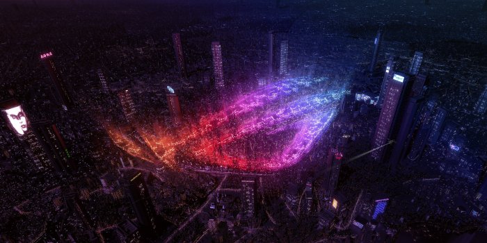 3840x2160 Download wallpaper: City lights by Asus ROG 3840x2160
