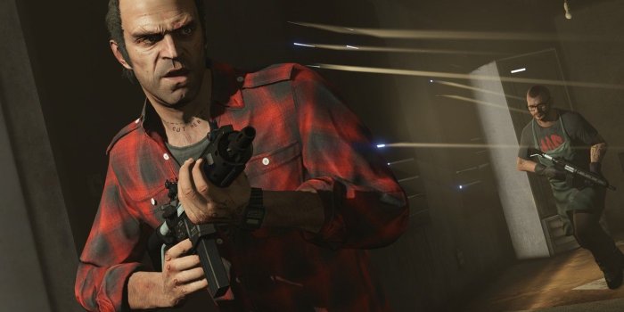 1332x850 Wallpaper weapons, Game, Grand Theft Auto V, GTA 5, Trevor, Trevor