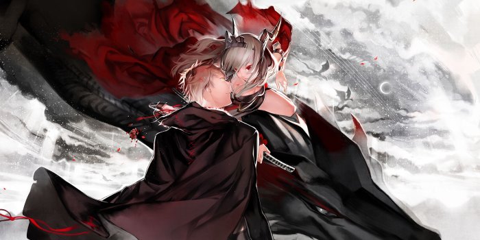 2200x1210 Anime Demon Girl Love Free Wallpaper & Backgrounds - Larutadelsorigens