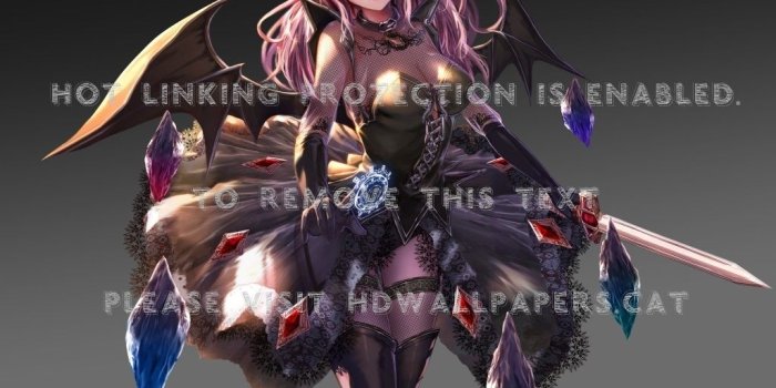 1026x816 Anime Demon Girl Pink Hair, Download Wallpapers on Jakpost.travel