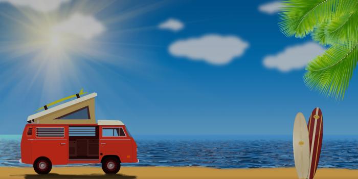 5000x2813 Camping at the Beach 4k Ultra HD Wallpaper | Background Image