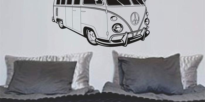 1500x1157 VW Bus Version 106 Sticker Wall Mural Art Graphic Beach Bug Volkswagon  Beetle Car