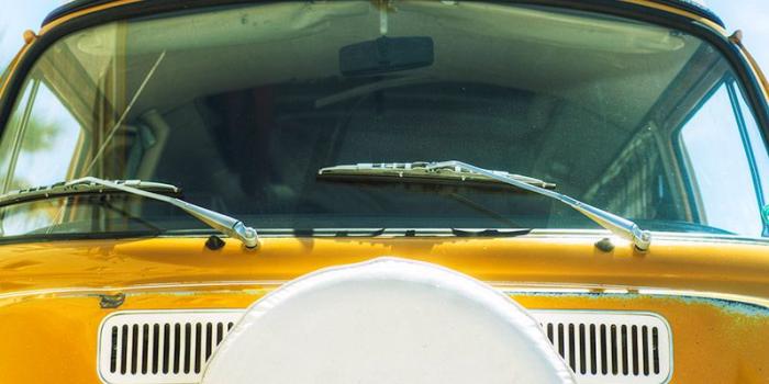 798x1200 Yellow VW Bus at the Beach