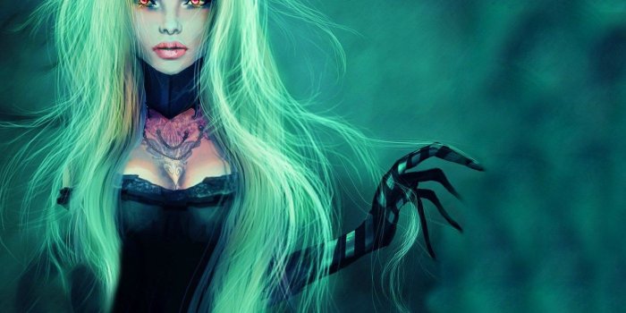 1400x1050 Download Standart 4:3 1400x1050 - Demon Girl Wallpaper