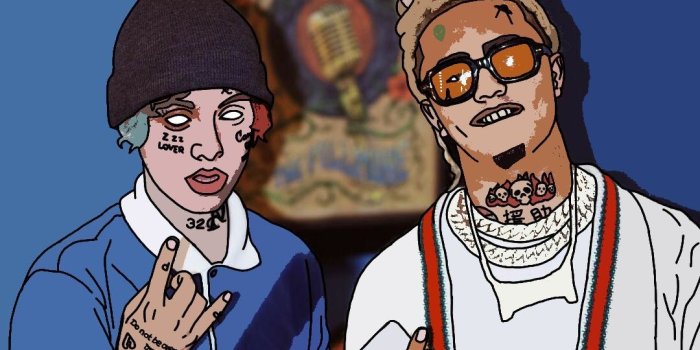 1080x1350 Lil Xan and Lil Pump | ⓛⓞⓥⓔ in 2019 | Lil pump, Rapper art