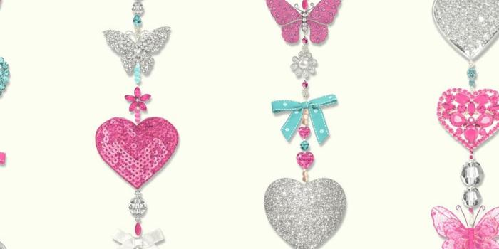 1600x1600 Details about TIFFANY HEARTS STRIPE GLITTER WALLPAPER ROLLS - WHITE PINK -  ARTHOUSE 667901