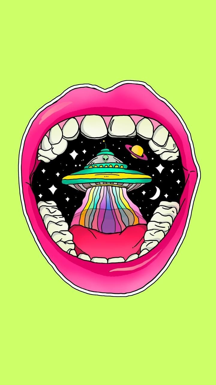 720x1280 Lexi Posey on Weed | Trippy wallpaper, Alien art, Stoner art