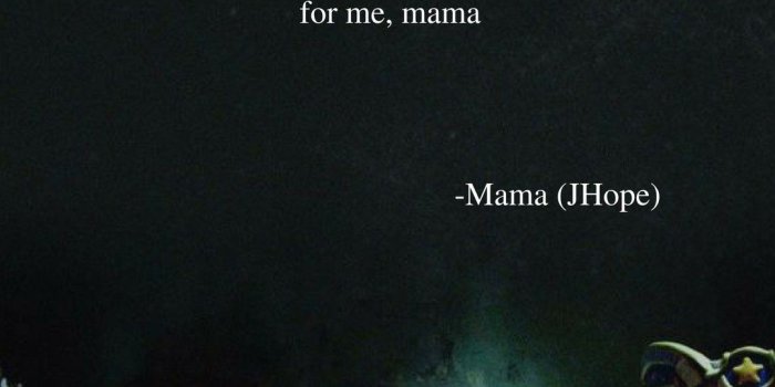 1080x1920 Mama by Jhope (BTS) lyrics wallpaper | BTS Lyrics & Quotes | Bts
