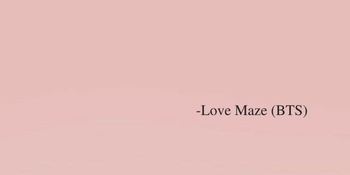 1080x1920 Love Maze (BTS) lyrics wallpaper 
