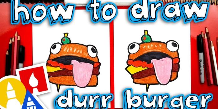 1280x720 How To Draw The Fortnite Durr Burger - Art For Kids Hub -