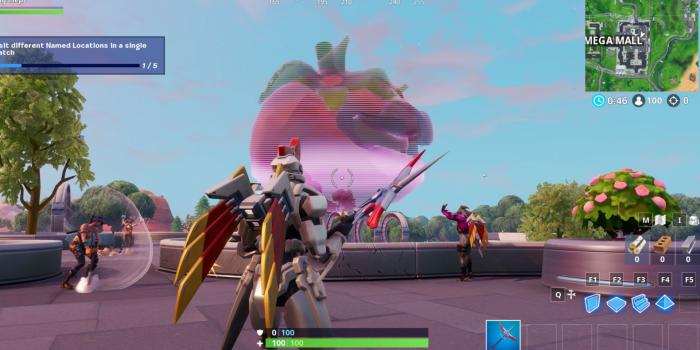 1920x1080 Fortnite: dance inside holographic Tomato head, holographic Durr