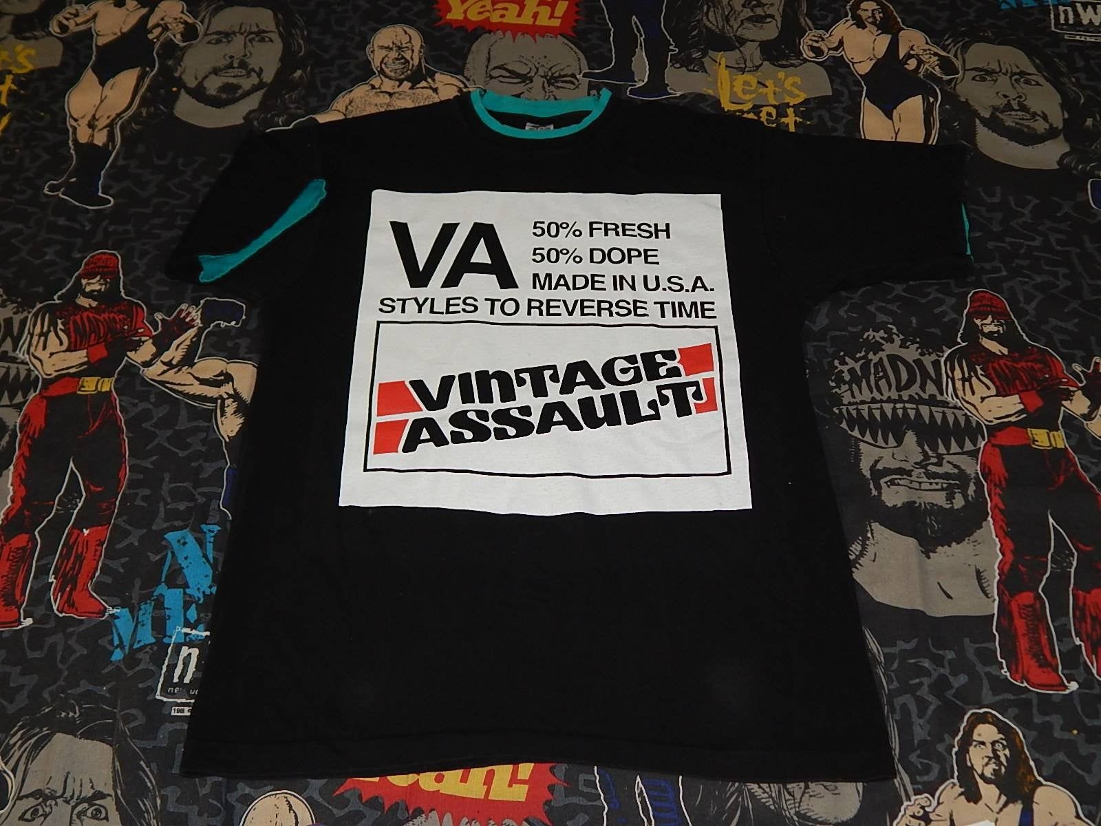 1600x1200 Vintage Assault TOTALLY 90s LAYERED - one of a kind - Screen Stars print  tee - true vintage shirt