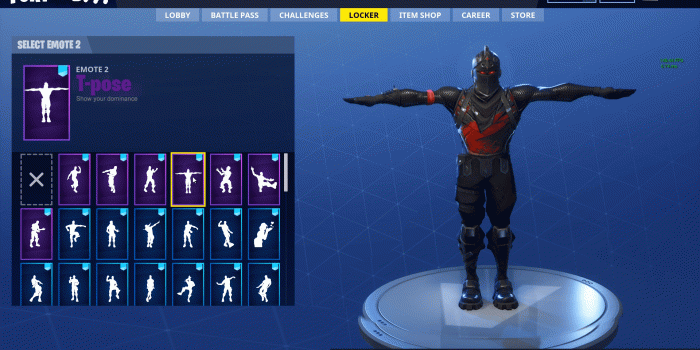 1920x1080 T-Pose Loop Suggestion (green rarity; sorry for the misleading image