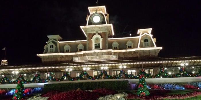 1024x768 Main Street USA train station this evening at the Magic Kingdom #WDW