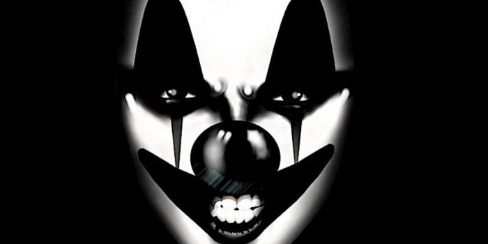 1024x768 Wicked Jester Skull | This is the lovely sick clown ghost evil