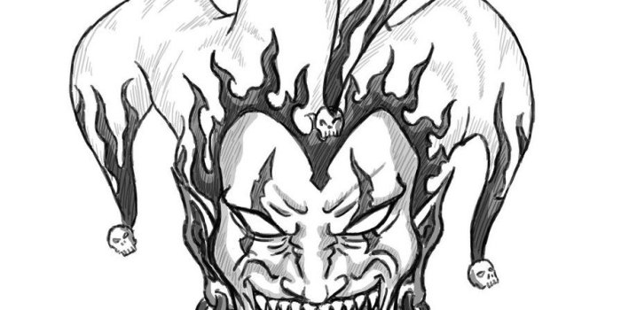 894x894 Wicked Clown Drawings | Free download best Wicked Clown Drawings on