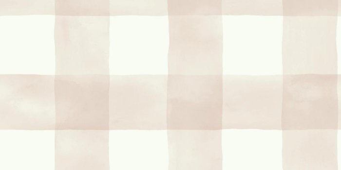 1000x1000 56 sq. ft. Pink and White Watercolor Check Removable Wallpaper
