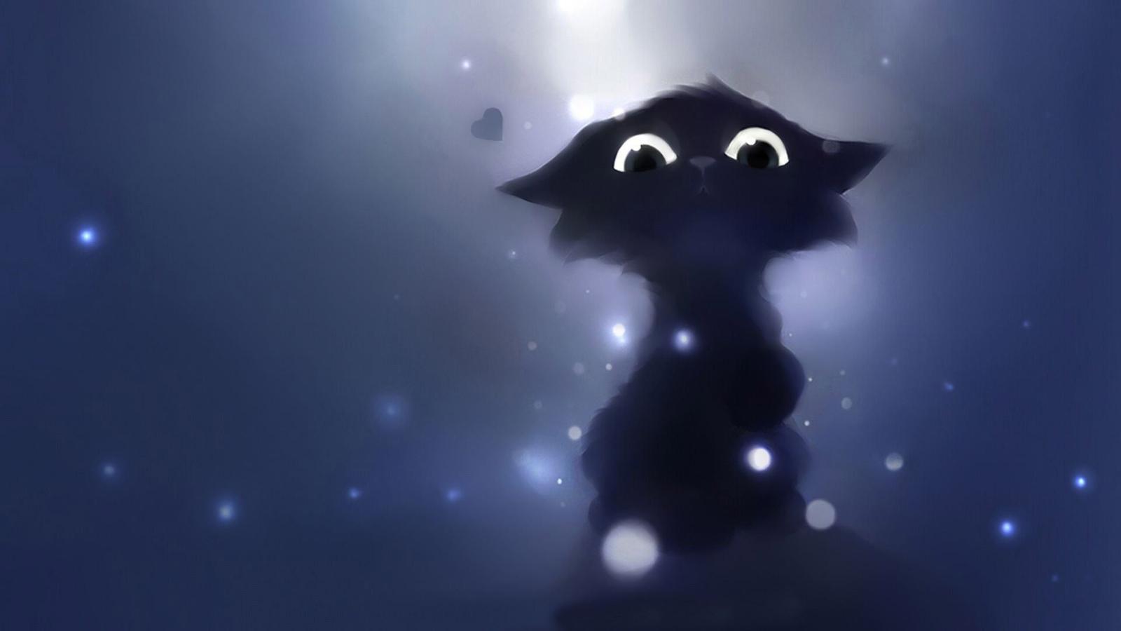1920x1080 pets: Black cat Wallpaper #10417